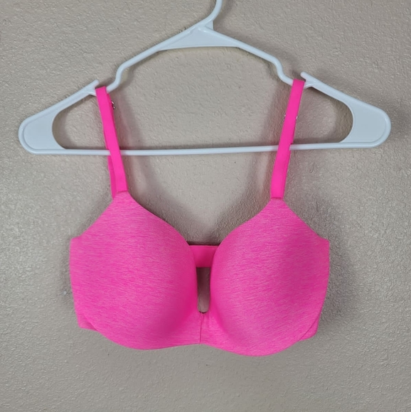 Victoria Secret Pink Bra push up Sz 32 DD - Picture 1 of 5